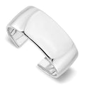 Sterling Silver RH-plated Polished Slip-on Bangle, 28.25 mm