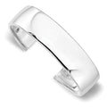 Sterling Silver RH-plated Polished Slip-on Bangle, 17.75 mm