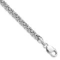 Sterling Silver Rhodium-plated Polished Link Bracelet, 7.5 x 12 mm