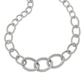 Sterling Silver Woven Necklace, 22 mm