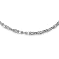 Sterling Silver Polished Fancy Necklace, 18 mm