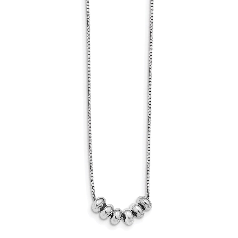 Sterling Silver Polished Adjustable Necklace