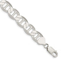 Sterling Silver 9.95mm Flat Anchor Chain, 9 x 9.95 mm