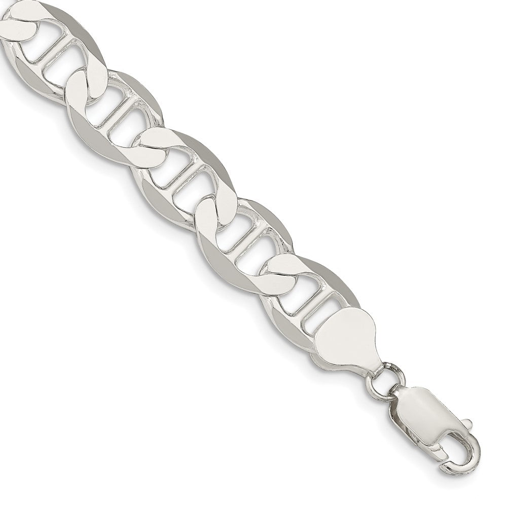 Sterling Silver 9.95mm Flat Anchor Chain, 9 x 9.95 mm