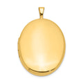 1/20 14K Gold Filled 26mm 2-Frame Oval Locket, 26 x 20.5 mm