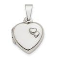 Sterling Silver Polished 13mm Heart Locket, 21 x 13.25 mm
