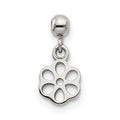 Mio Memento Sterling Silver Dangle Flower Charm, 12.6 x 5.7 mm
