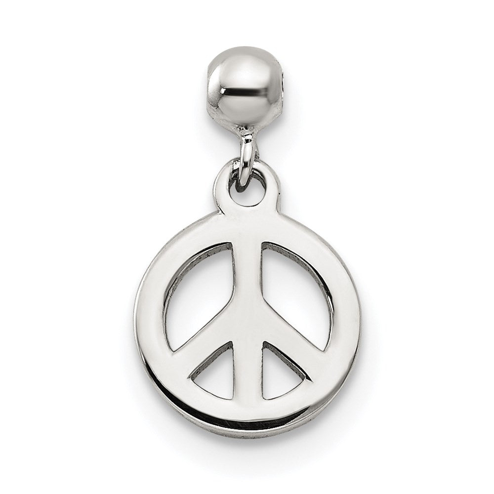 Mio Memento Sterling Silver Dangle Peace Charm, 13.2 x 8 mm