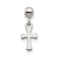 Mio Memento Sterling Silver Dangle Cross Charm, 12.4 x 8.41 mm