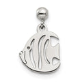 Mio Memento Sterling Silver Dangle Fish Charm, 15.3 x 9.5 mm