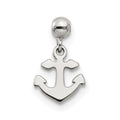 Mio Memento Sterling Silver Dangle Anchor Charm, 12.2 x 7.34 mm
