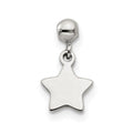 Mio Memento Sterling Silver Dangle Star Charm, 11.1 x 6.7 mm