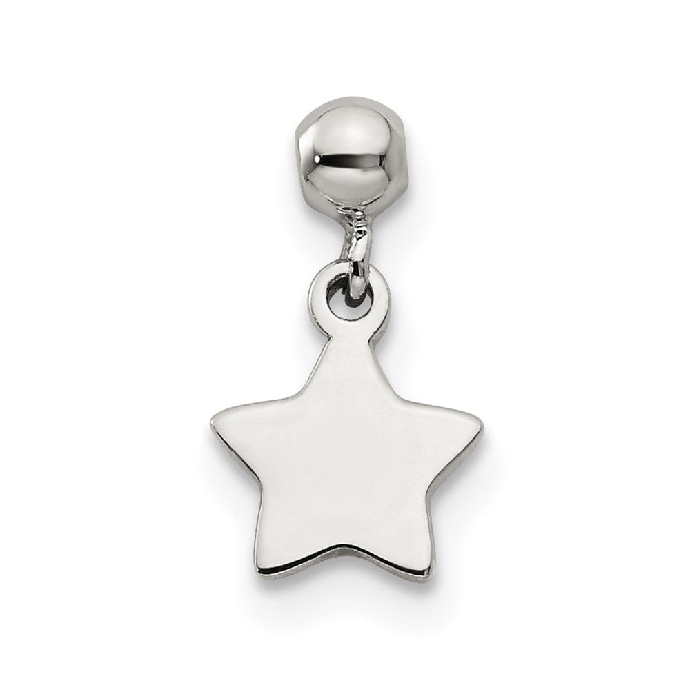Mio Memento Sterling Silver Dangle Star Charm, 11.1 x 6.7 mm