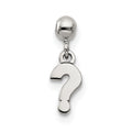 Mio Memento Sterling Silver Dangle Question Mark Charm, 12.2 x 4.1 mm