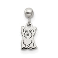 Mio Memento Sterling Silver Dangle Dog Charm, 12.3 x 4.5 mm