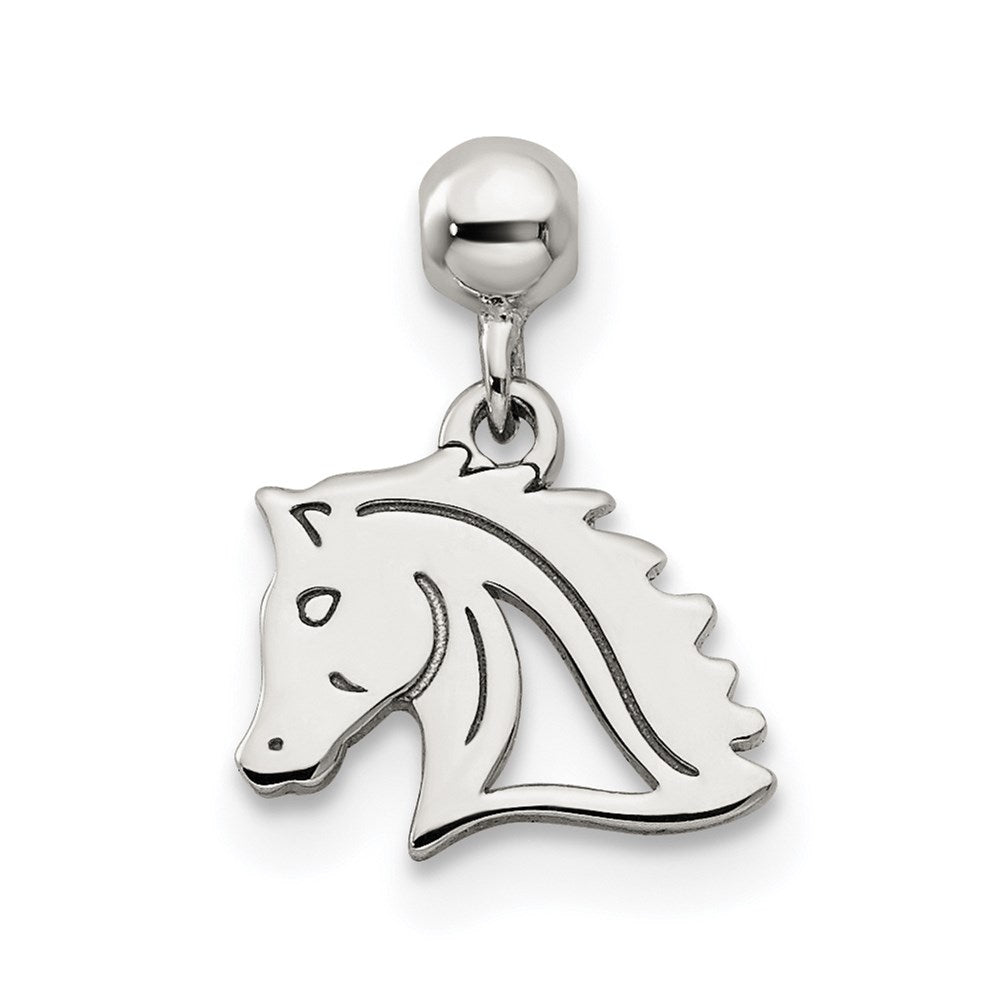 Mio Memento Sterling Silver Dangle Horse Charm, 11.8 x 8.6 mm