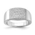 Brilliant Embers Sterling Silver Polished CZ Ring, Size 7