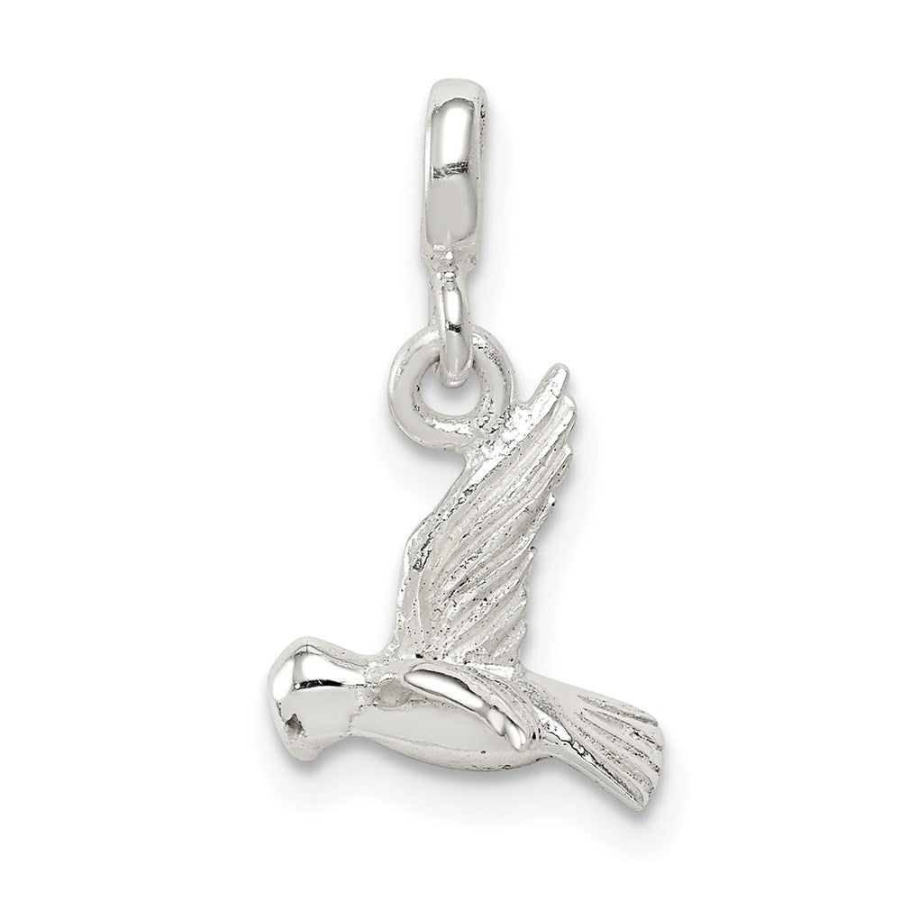 Sterling Silver Bird Enhancer, 21 x 11 mm