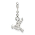 Sterling Silver Bird 1/2in Dangle Enhancer, 26 x 11 mm