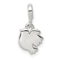 Sterling Silver Polished Bird Enhancer, 15 x 7 mm