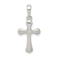 Sterling Silver Cross Charm, 24 x 11 mm