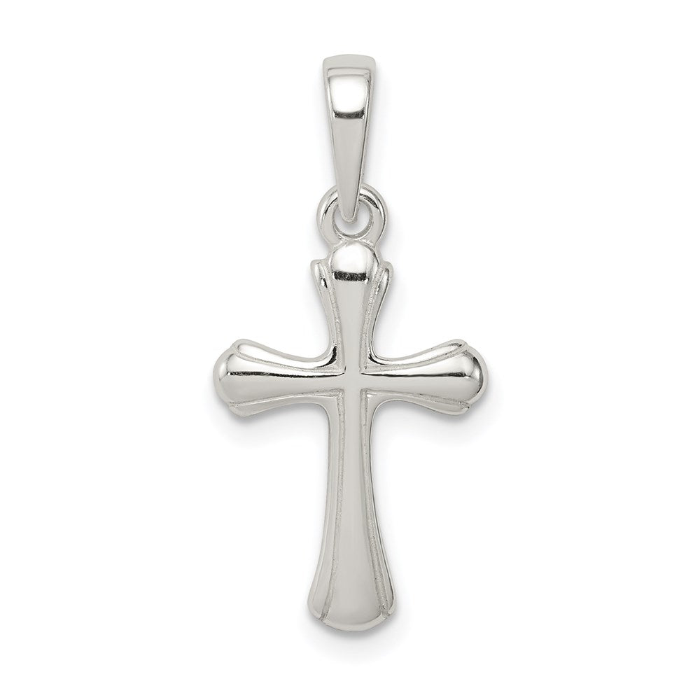 Sterling Silver Cross Charm, 24 x 11 mm