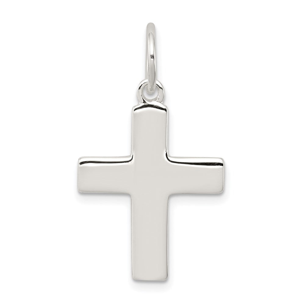 Sterling Silver Latin Cross Charm, 29 x 27 mm