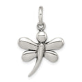 Sterling Silver Antiqued Dragonfly Pendant, 20 x 17 mm