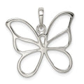 Sterling Silver Polished Butterfly Pendant, 23 x 26 mm