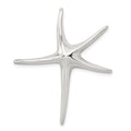 Sterling Silver Rhodium-plated Starfish Pendant, 39 x 32 mm