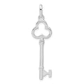 Sterling Silver Polished Key Pendant, 46.65 x 12.45 mm