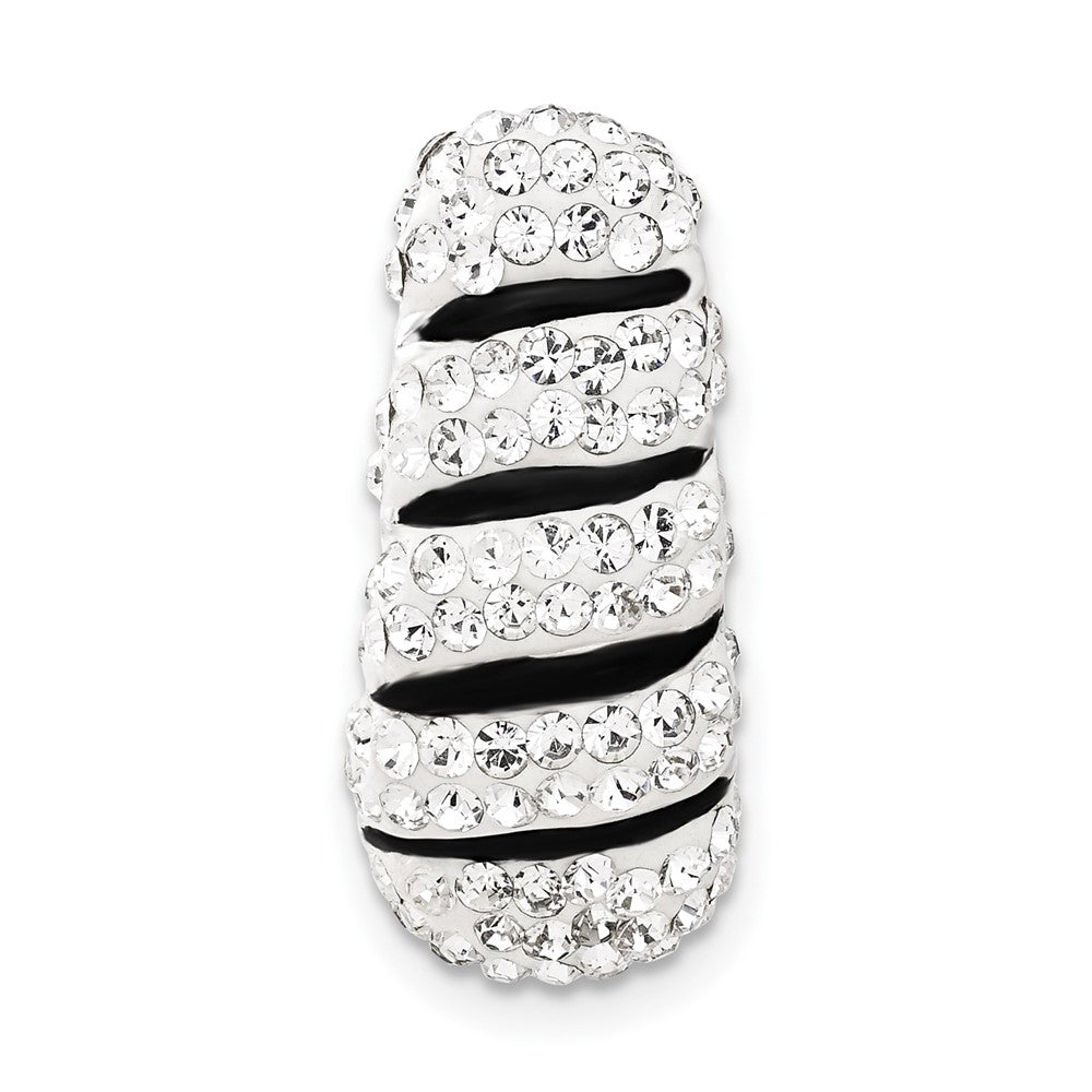 Sterling Silver Stellux Crystal Pendant, 24.1 x 10.45 mm