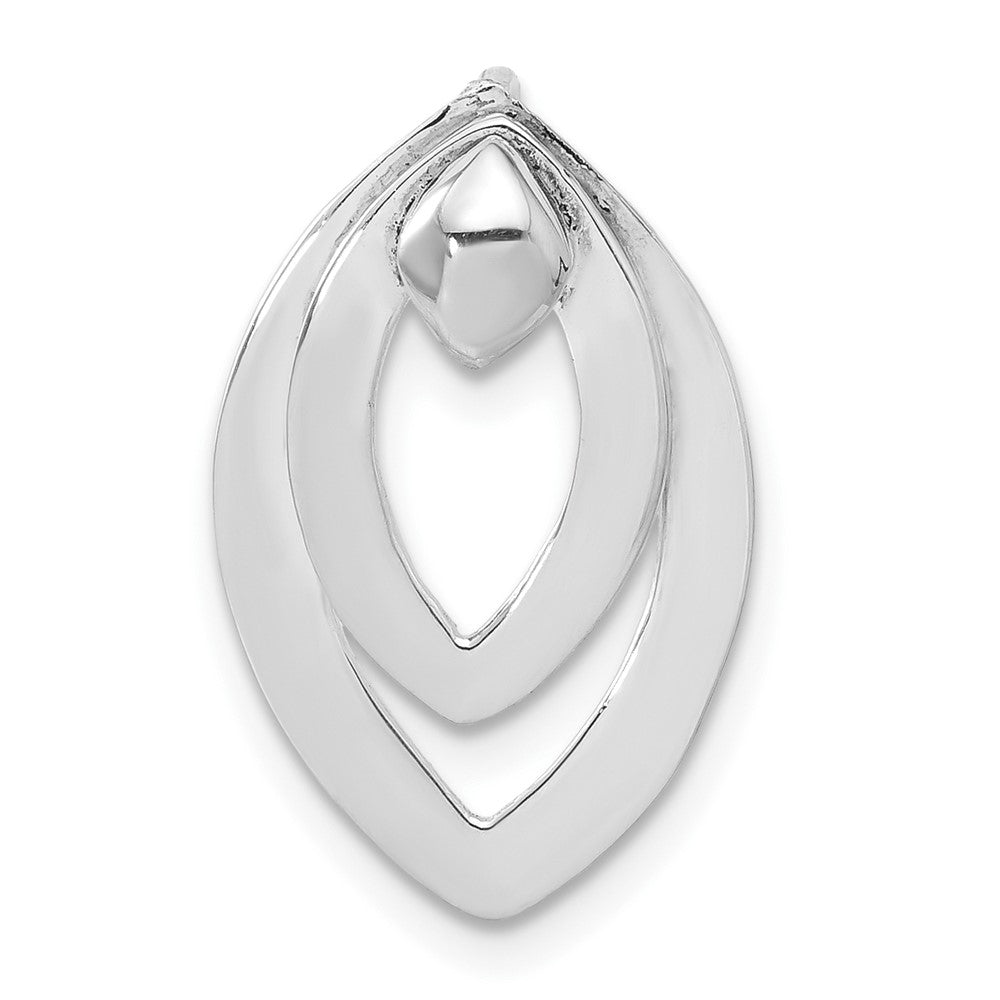 Sterling Silver Moveable Drop Pendant, 21.7 x 13.7 mm