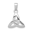 Sterling Silver Rhodium-plated Trinity Pendant, 17 x 16 mm