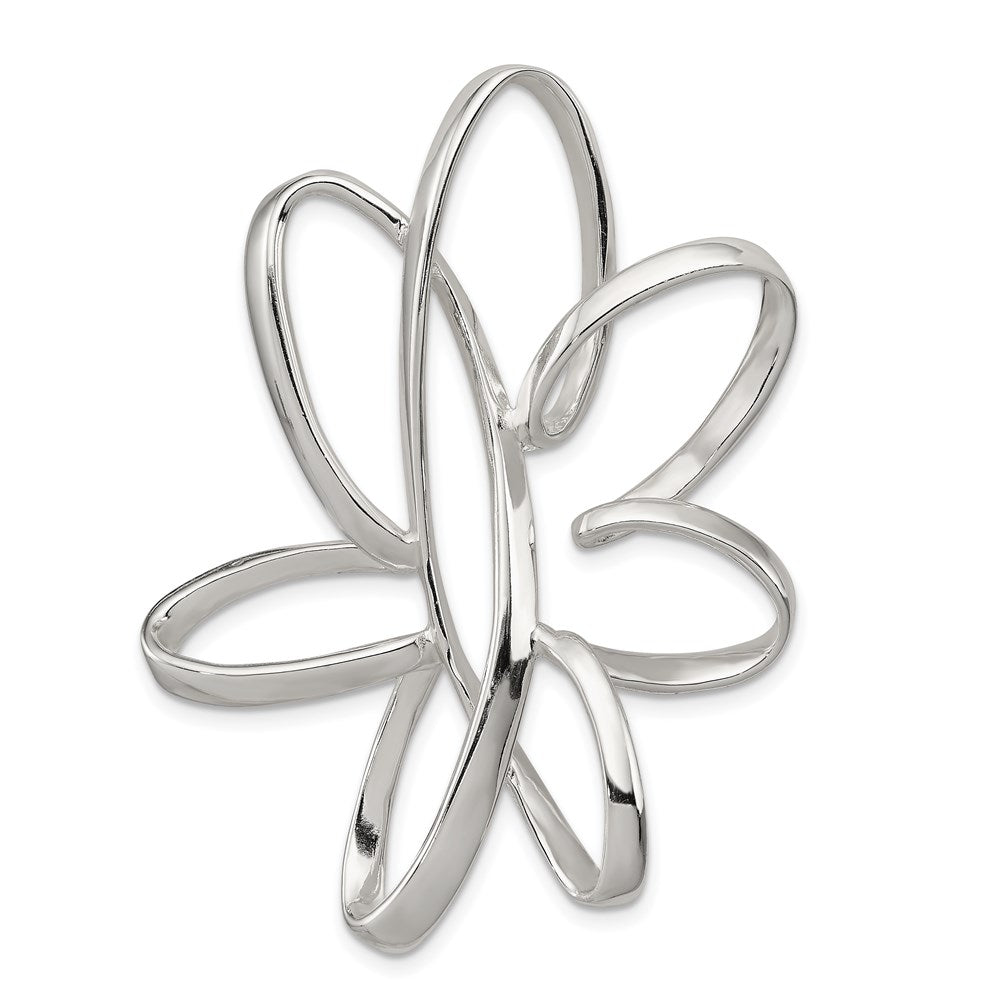 Sterling Silver Fancy Pendant, 49 x 36 mm