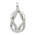 Sterling Silver Fancy Slide, 37 x 19 mm