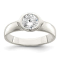 Sterling Silver CZ Ring, Size 7, 3.06 g