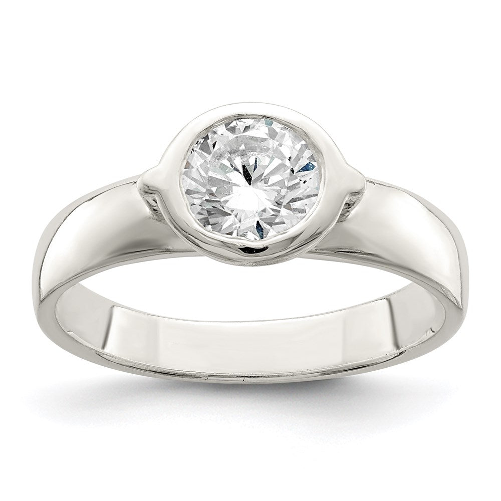 Sterling Silver CZ Ring, Size 7, 3.06 g