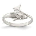 Sterling Silver Dolphin Ring, Size 8
