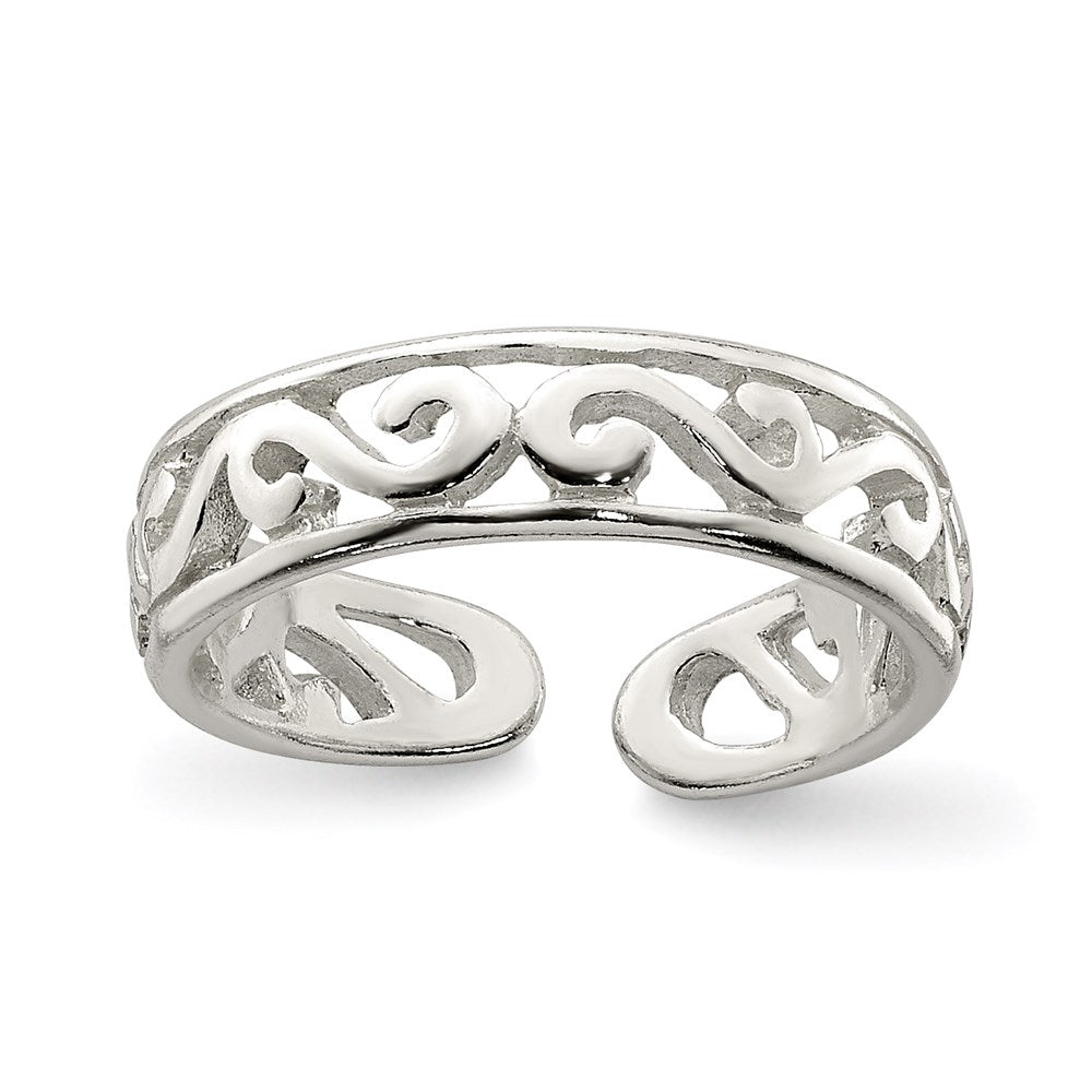 Sterling Silver Toe Ring, 4 mm, 1.13 g