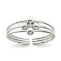 Sterling Silver Toe Ring, 3 mm, 0.91 g