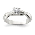 Sterling Silver CZ Ring, Size 7, 2.7 g