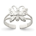 Sterling Silver Polished Fancy Toe Ring, 2 mm