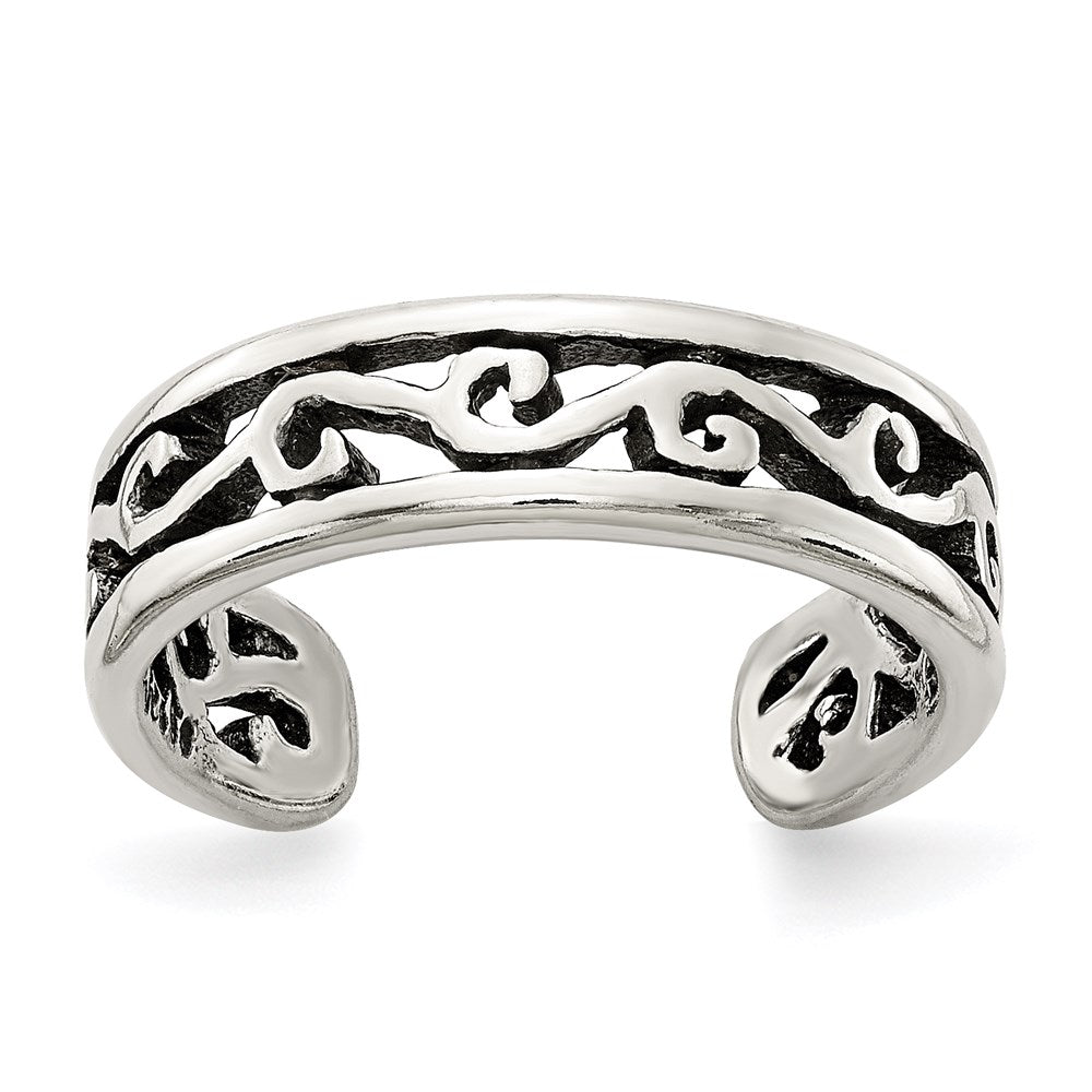 Sterling Silver Toe Ring, 4.65 mm