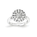 Sterling Silver Polished CZ Ring, Size 6, 3.2 g