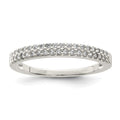 Sterling Silver CZ Ring, Size 8, 1.46 g