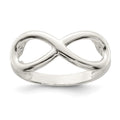 Sterling Silver Polished Infinity Ring, Size 8, 2.5 mm