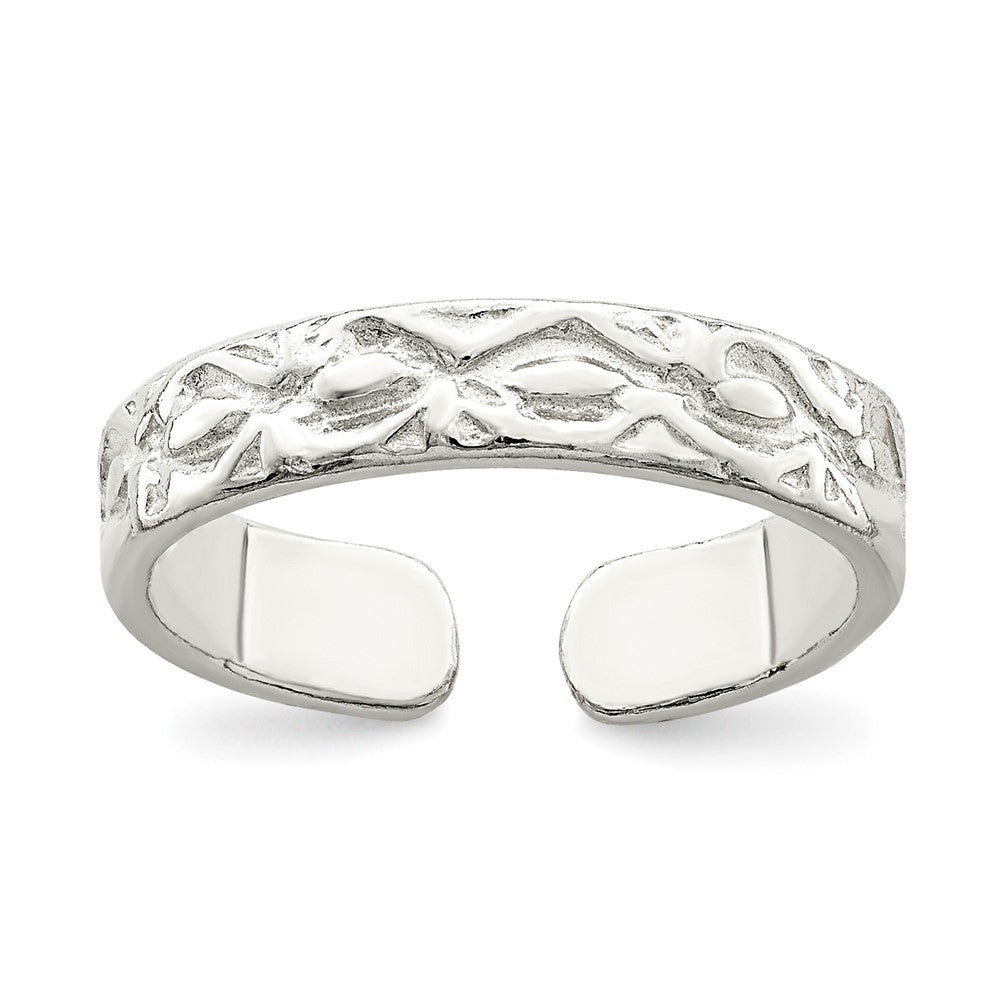 Sterling Silver Toe Ring, 3 mm, 1.53 g