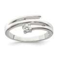 Sterling Silver CZ Ring, Size 8, 2.49 g