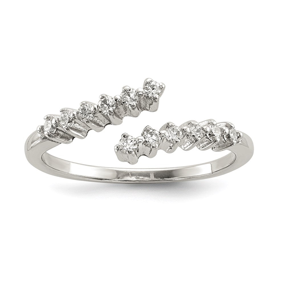 Sterling Silver CZ Ring, Size 8, 1.76 g